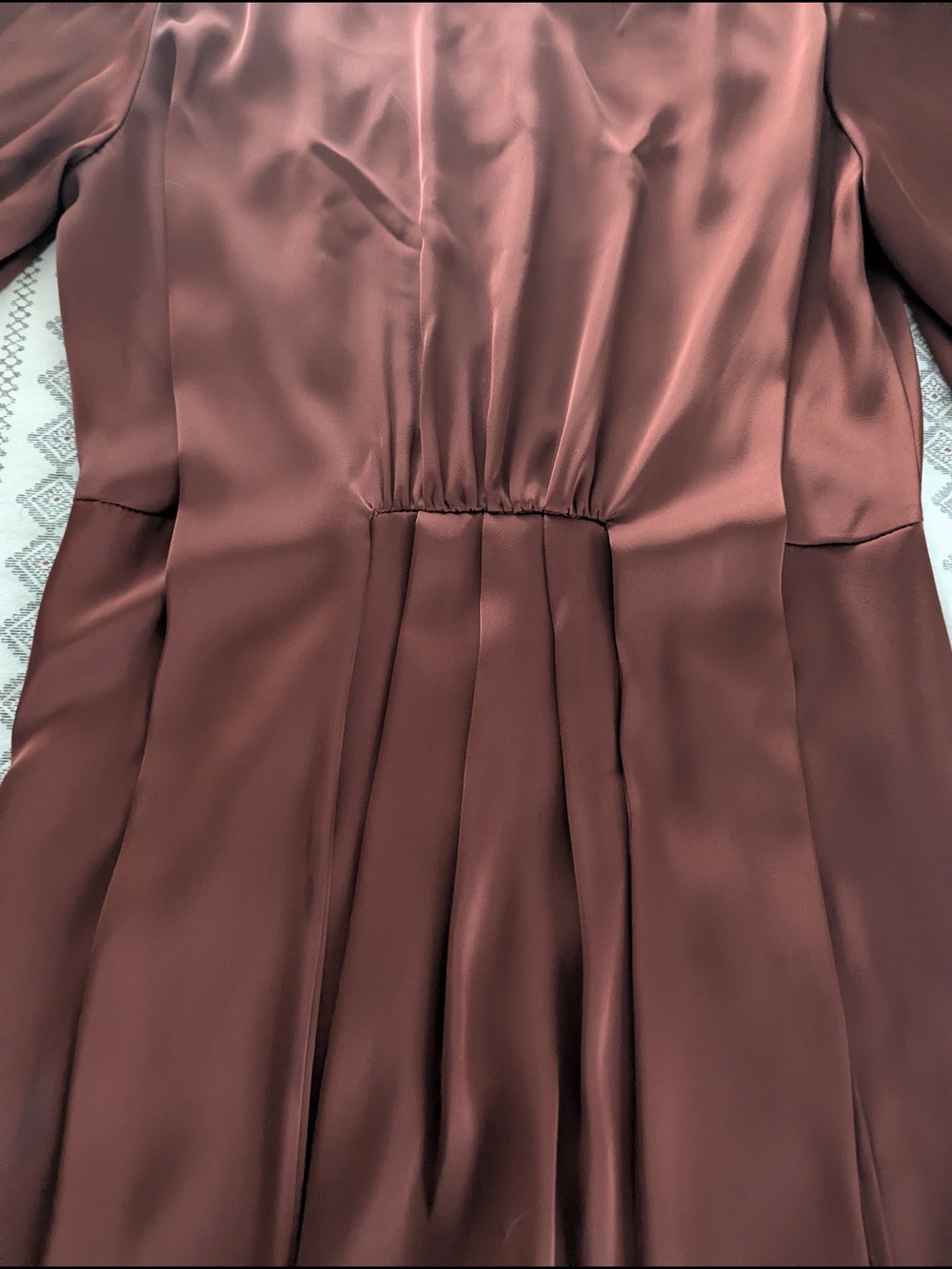 NWT Pin-Up Art Satin Dress - Picture 2 of 15